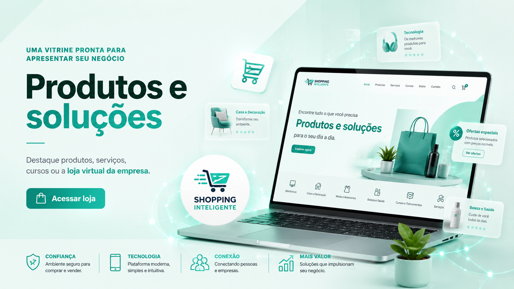 Produtos e loja virtual
